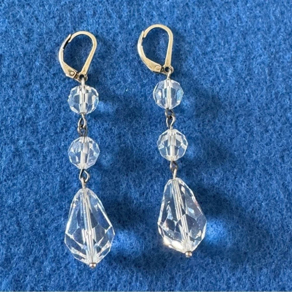 925 Sterling Silver Swarovski Crystal Ball Drop Tassel Earrings …